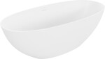 MEXEN - Bari voľne stojaca vaňa z liateho mramoru 165 x 75, biela mat 57221657500