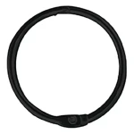 Spirella RINGO SMALL sada 12 ks krúžkov na sprchové závesy matná čierna / kov / priemer 4 cm (7610583205957)
