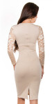 Elegant KouCla midi pencil dress with lace SAFIR 12