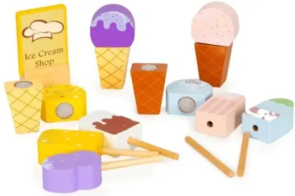 ECOTOYS Drevená zmrzlináreň