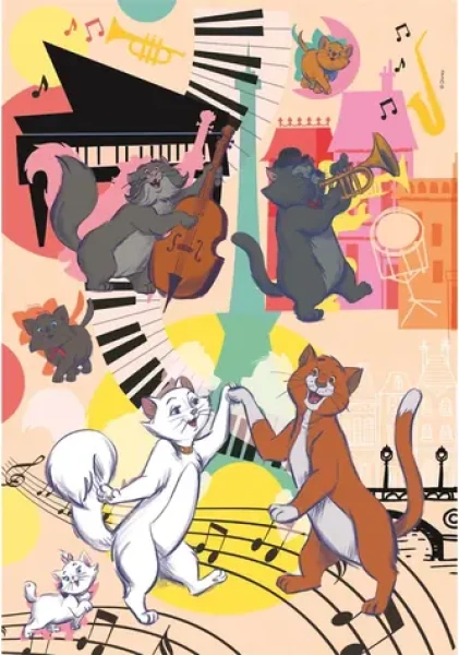 Clementoni 25048 Puzzle Aristokočky 104 dielikov