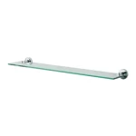 Spirella ATLANTIC nástenná polička 60 cm chrómovaná oceľ / sklo (7610583064196)