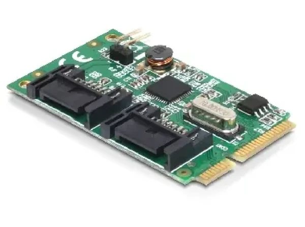 Delock MiniPCIe I/O PCIe full size / 2 x SATA 6 Gb/s (95233)