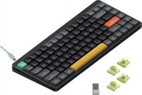 Nuphy - Air75 V2 Wireless Mechanical Keyboard - Bezdrôtová Klawiatura Mechaniczna Slim Basalt Black Aloe