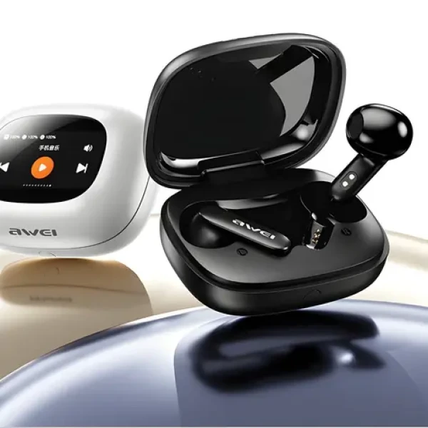 Awei TP97TWS čierna / Bezdrôtové slúchadlá / Bluetooth 5.4 / dokovacia stanica (TP97)