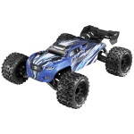 Reely Thor modrá komutátorový 1:10 RC model auta elektrický monster truck 4WD (4x4) 100% RTR 2,4 GHz vr. akumulátorov, nabíjačky a batérie ovládača; RE-8597610