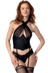 Passion Kesmina Corset farba:čierna L/XL