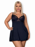 Drimera babydoll XXL - Obsessive XXL Modrá