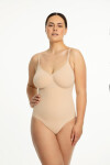 Dámske zoštíhľujúce body bez švov 421 Beige - Julimex 2XL béžová