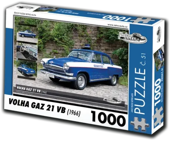 RETRO-AUTA Puzzle č. 51 Volga Gaz 21 VB (1966)