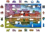 Wooden City Drevené puzzle Chrám Byodo-in, Kjóto, Japonsko