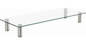 Gembird MS-TABLE-GM-01 Podstavec pod monitor sklenený / stredný (MS-TABLE-GM-01)