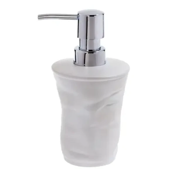 Spirella CRACK dávkovač mydla biely / keramika / 520 ml