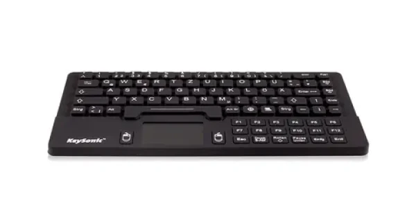 Keysonic KSK-5031IN čierna / Priemyselná klávesnica / Silikón / IP68 / 87 kláves / UK layout (28099)