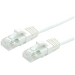 Value 21.99.1472 RJ45 sieťové káble, prepojovacie káble CAT 6A U/UTP 2.00 m biela netienený 1 ks; 21.99.1472