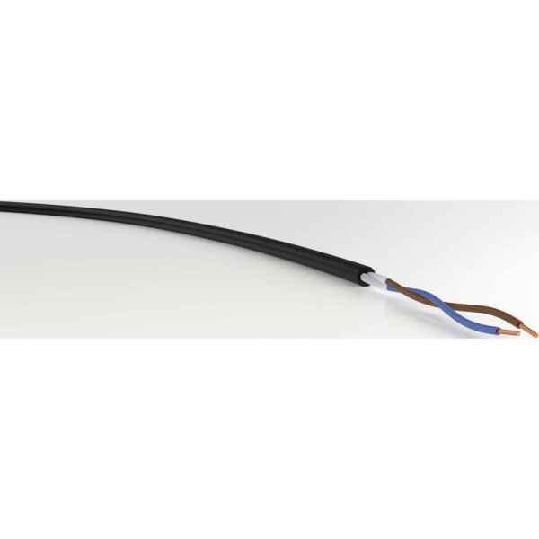 VER H05RR-F 2x1 Ri. 50 energetický kabel H05RR-F 2 x 1 mm² čierna 50 m; VER H05RR-F 2x1 Ri. 50