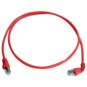 Telegärtner 100008014 RJ45 sieťové káble, prepojovacie káble CAT 6A S/FTP 0.5 m červená samozhášavý, s priechodkou chrániacou proti zlomeniu 1 ks; 100008014