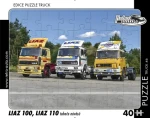 RETRO-AUTA Puzzle TRUCK č.46 LIAZ 100, LIAZ 110 ťahače návesov