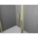 MEXEN/S - Exo sprchovací kút dvere krídlové 120 x 90, transparent, zlato 819-120-090-50-00