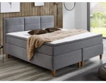 Posteľ boxspring Ardi 180x200 cm, šedá tkanina%