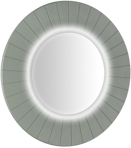 SAPHO - LUMIRO STRIP guľaté zrkadlo s LED osvetlením v ráme, priemer 90cm, verde LR950-4444S