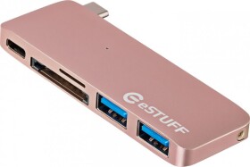 EStuff 1x SD 1x microSD + 3x USB-A (ES84121-ROSE)