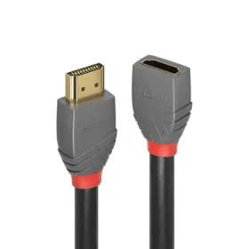 Lindy Anthra Line čierna / HDMI predlžovací kábel / HDMI 2.0 / 0,5 m / 4K 60Hz (36475)
