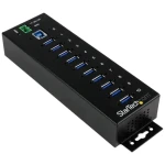 StarTech Industrial 10- Port čierna / USB hub / USB 3.0 / Kovový / 2 m kábel (ST1030USBM)