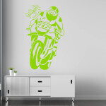 Veselá Stena Samolepka Valentino Rossi Farba: žlutá, Veľkosť: 80 X 48 cm