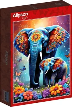 ALIPSON Puzzle Materská láska: Slony