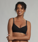 Dámska podprsenka s kosticami PLAYTEX WIREFREE PADDED BRA - PLAYTEX - čierna 95 B