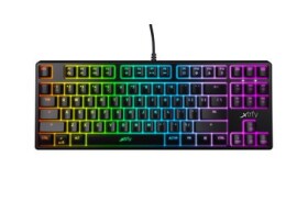 XTRFY K4 TKL RGB čierna / herná klávesnica / mechanická / spínače Kailh Red / USB / 2m / US Layout (XG-K4-RGB-TKL-R-US)