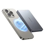 Joyroom JR-PBM08 sivá / Powerbanka / 10000mAh / 20W / 1x Lightning + 1x USB-C + bezdrôtové nabíjanie (6956116729707)