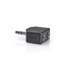 Nedis Stereo audio adaptér jack 3.5mm (M) - 2x jack 3.5mm (F) čierna / poniklované (CAGB22945BK)