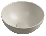 SAPHO - MINOR betónové umývadlo na dosku, priemer 26cm, piesková mat MR26014
