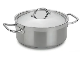 Silampos Profi Tejo / Kastról s pokrievkou / 28 cm / 6,7 l / nerez 18/10 (632125641028100)