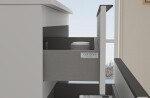 CERANO - Kúpeľňová skrinka Velora - biela matná, úchytka čierna + keramické umývadlo Todo - 71x55x46,5 CER-664855