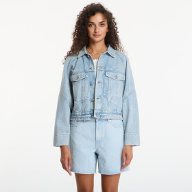 Bunda Calvin Klein Jeans Branded Boxy Denim Jacket Fresh Water S