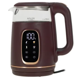 Adler AD 1305 vínová / Rýchlovarná kanvica / 2200 W / 1,7 l / regulácia teploty 40-100 ° C / LED displej (AD 1305 B)