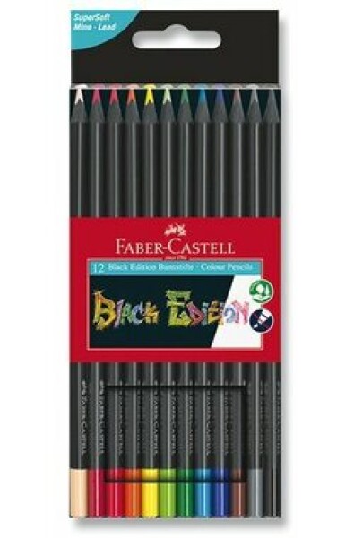 Faber-Castell Pastelky Black Edition 12ks (134598)