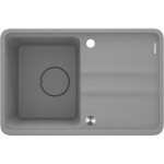 DEANTE DEANTE - Momi metallic grey Granitový drez, 1-bowl with drainer ZKM_S11A