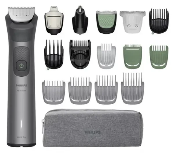 Philips Multigroom series 7000 MG7941/15 sivá / Zastrihávač / 17v1 / Vodeodolný / 120 min / 0,5-16 mm (MG7941/15)