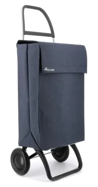 Rolser Jean Tweed 2 nákupná taška na kolieskach tmavo modrá / objem 43 l / nosnosť 50 kg / nepremokavý materiál