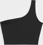 Dámsky crop top 4F H4Z22-TSD033 čierny Černá L