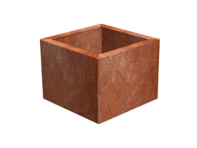 Záhradný cortenový kvetináč CUBE 1001 60 × 60 × 50 cm