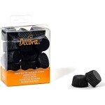 Korečky na pralinky čierne 200 ks 2,7×1,7 cm - Decora - Decora