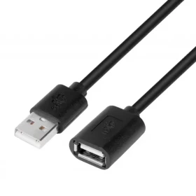 Predlžovací kábel USB AM- AF čierny / Predlžovací kábel / AM- AF / 1,8 m (AKTBXPU1PAAW18B)