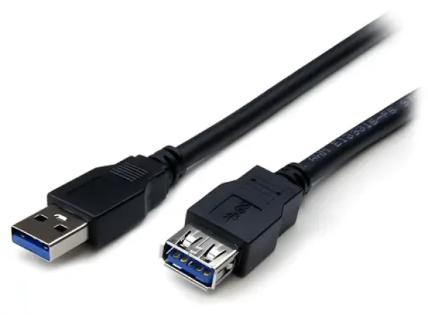 StarTech predlžovací kábel USB-A - USB-A čierna / Kábel / USB 3.0 / 2 m / 5 Gbps (USB3SEXT2MBK)