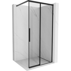 MEXEN/S - Rox Sprchová zástena WALK-IN pravá 70 x 200, čierna okraj 8 mm, čierna 8C2-070-003-70-70-P