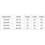 MEXEN - Exo sprchové dvere krídlové 80, transparent, chróm 814-080-000-01-00